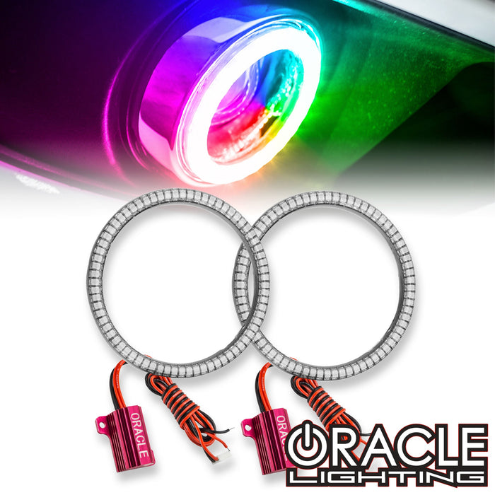 2010-2014 Ford Mustang V6 LED Surface Mount Projector Fog Halo Kit