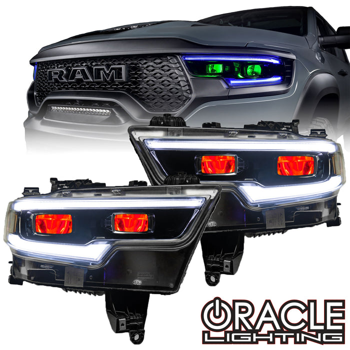 2019-2024 Ram 1500 ColorSHIFT Headlight Demon Eye Kit