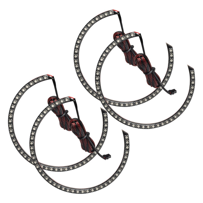 Challenger headlight surface mount halos