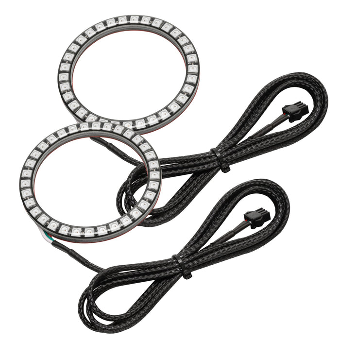 Challenger fog light surface mount halos