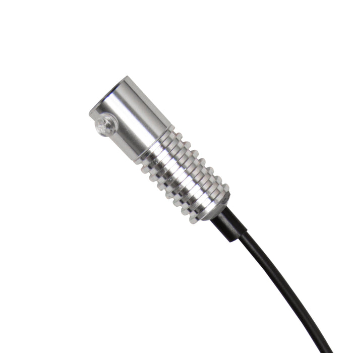 Close-up on a single Fiber Optic LED Light Head.