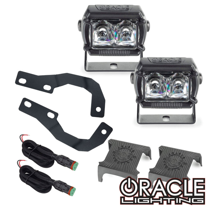 ORACLE Lighting 2010-2023 Lexus GX460 A-Pillar Hood Mount Brackets w/ VEGA™ Series 2 Spotlights