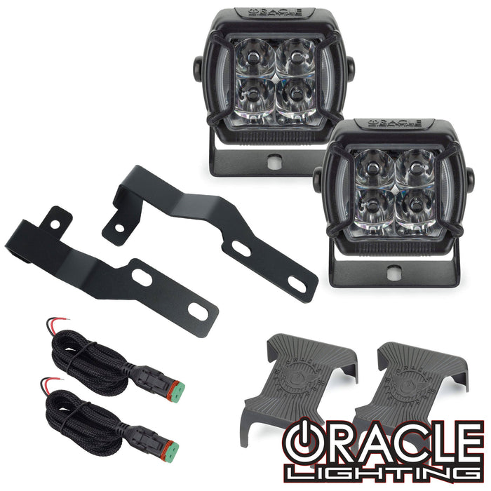 ORACLE Lighting 2005-2014 Toyota Tacoma A-Pillar Hood Mount Brackets w/ VEGA™ Series 4 Spotlights