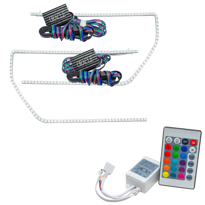 2009-2014 Ford F-150/Raptor LED Perimeter Headlight Halo Kit with Simple Controller.