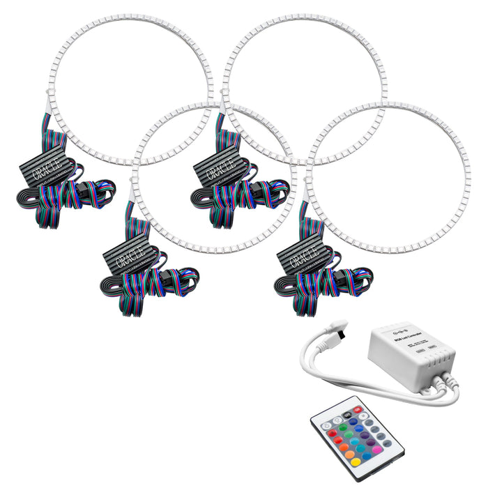 2008-2013 Cadillac CTS/CTS-V Sedan LED Headlight Halo Kit with Simple Controller.