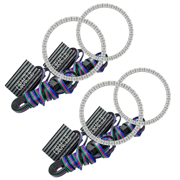 2007-2014 Maserati GranTurismo LED Headlight Halo Kit - ColorSHIFT Halos