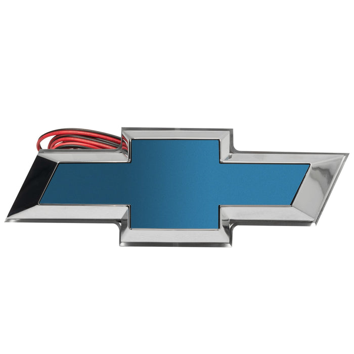 2010-2013 Chevrolet Camaro Illuminated LED Rear Bowtie Emblem with blue paint.