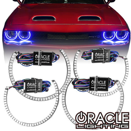 2015-2023 Dodge Challenger LED Surface Mount Headlight Halo Kit