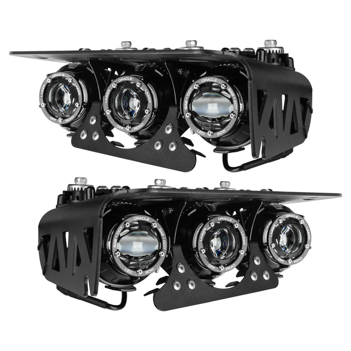 ORACLE Lighting 2021-2025 Ford Bronco Off Road LASER Auxiliary Lights + LED Fog Light Kit for Steel Bumper