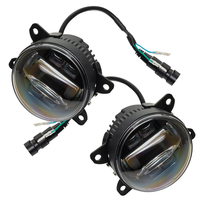 Angled view of 4" High Performance LED Fog Light (Pair)