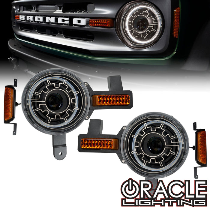 Oculus™ Bi-LED Projector Headlights for 2021+ Ford Bronco - Heated Lens