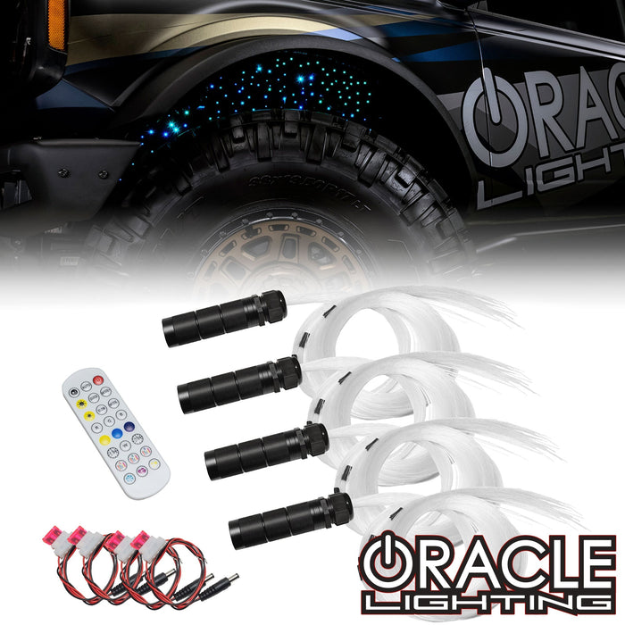 Fiber Optic Wheel Liner ColorSHIFT RGB+W Kit - 40W LED/ 600 Fibers.