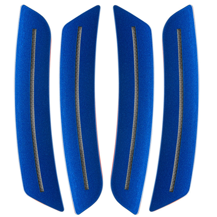 2016-2024 Chevrolet Camaro Concept SMD Sidemarker Set with blue metallic paint and clear lenses.