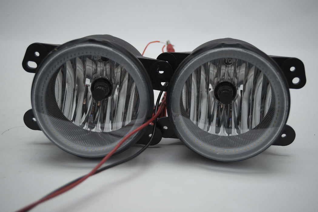 2007-09 Jeep Wrangler/2005-07 Magnum Fog Lights - ORACLE Green Plasma Halos