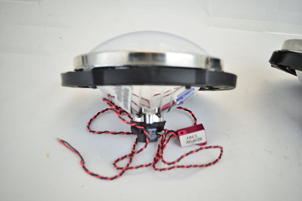 2007-16 Jeep Wrangler Headlights ORACLE with Ultraviolet Purple SMD Halos Installed