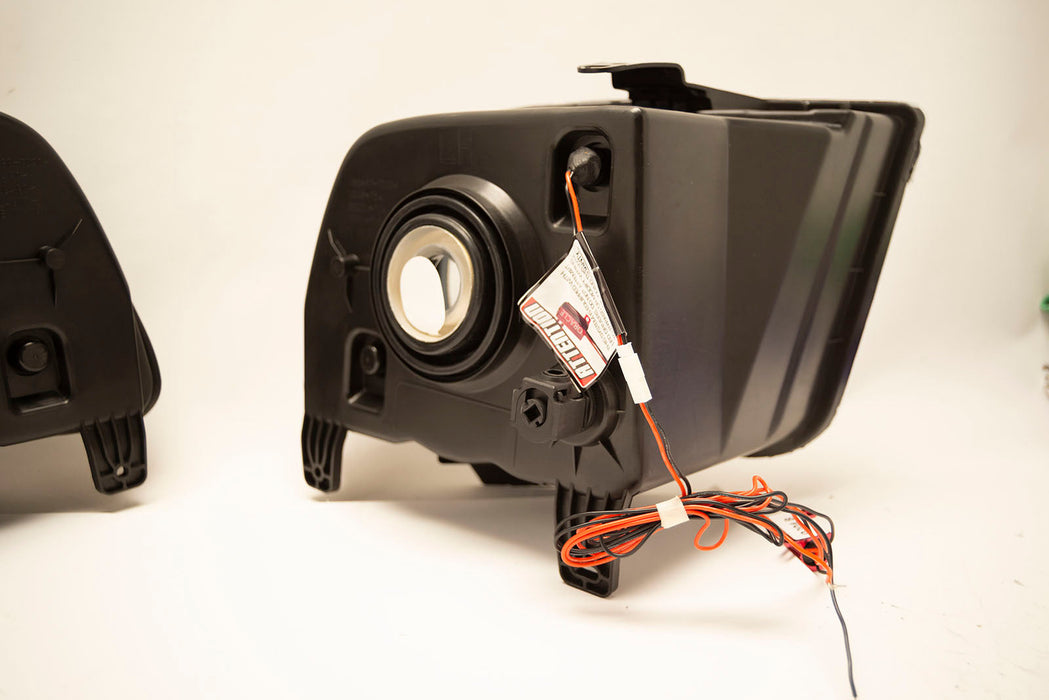 2005-2009 Ford Mustang Headlights - ORACLE SMD Blue LED Halo Kit Pre-Installed