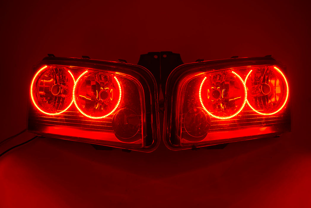 2006-2010 Dodge Charger Headlights - ORACLE Red LED Halo Kit Pre-Installed