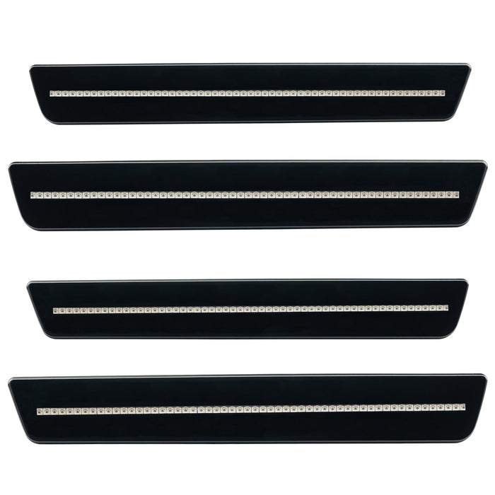 2015-2023 Dodge Challenger Concept Sidemarker Set with black paint and clear lenses.