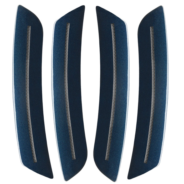 2016-2024 Chevrolet Camaro Concept SMD Sidemarker Set with blue velvet metallic paint and clear lenses.
