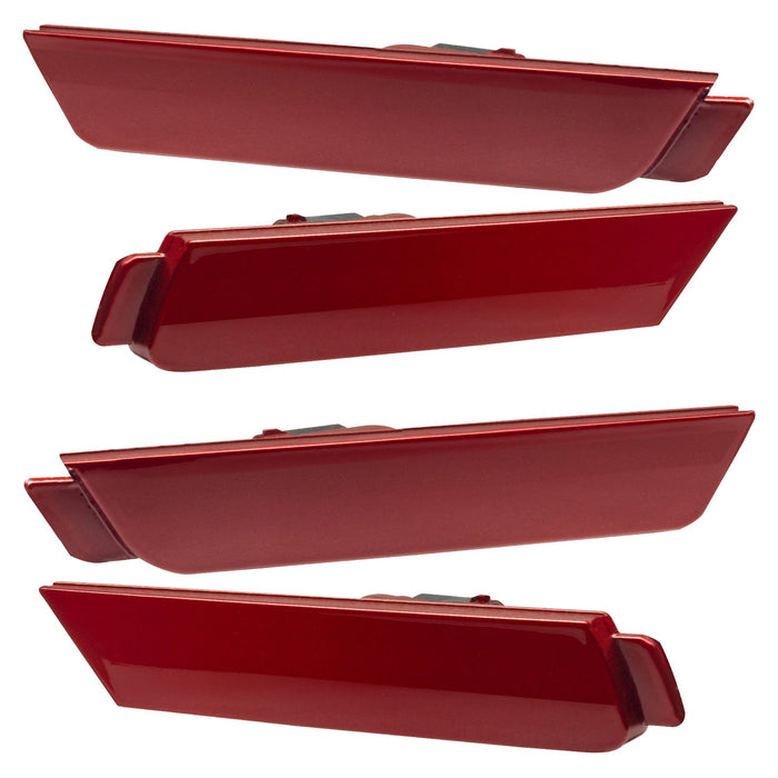 2010-2015 Chevrolet Camaro Concept SMD Sidemarker Set with crystal red paint and ghost lenses.