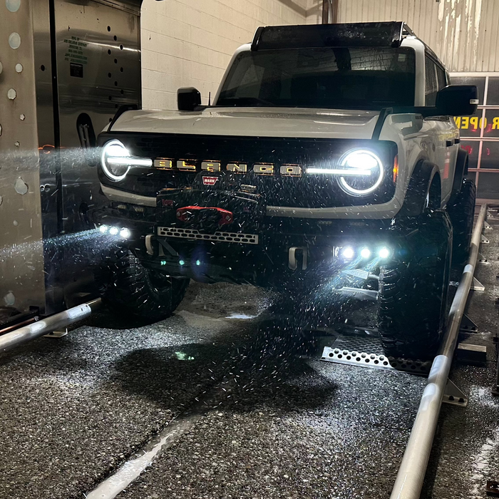 ORACLE Lighting 2021-2025 Ford Bronco Off Road LASER Auxiliary Lights + LED Fog Light Kit for Steel Bumper