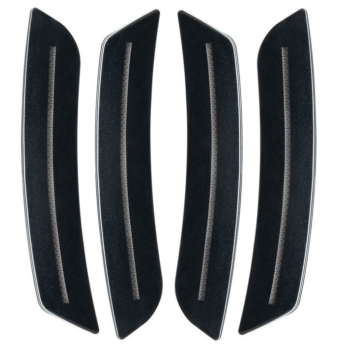 2016-2024 Chevrolet Camaro Concept SMD Sidemarker Set with mosaic black metallic paint and clear lenses.