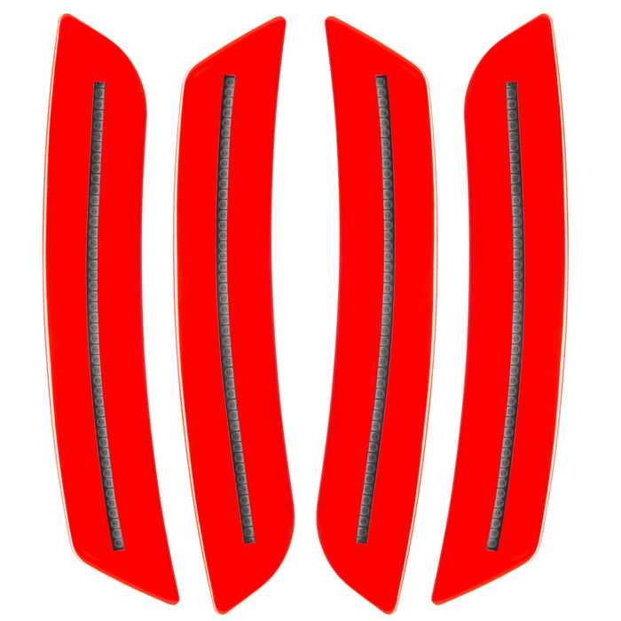 2016-2024 Chevrolet Camaro Concept SMD Sidemarker Set with red hot paint and clear lenses.