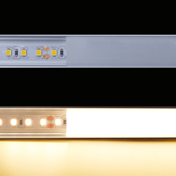 40" Frosted Diffuser Aluminum Channel for LED Flexible Strip