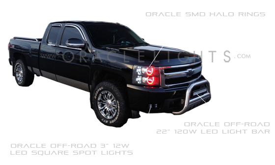 2007-2013 Chevy Silverado LED Headlight Halo Kit