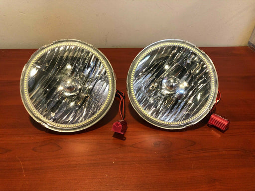 Used 2007-2016 Jeep Wrangler JK Headlights with White LED Halos - Clearance