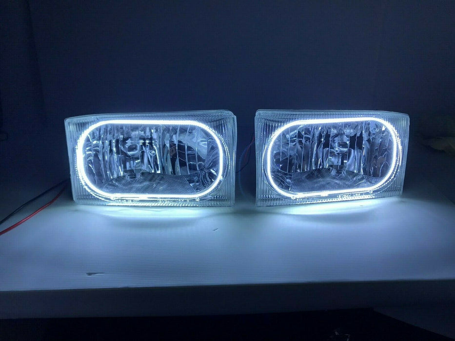 1999-2004 Ford F-250 / F-350 White LED Halo Pre-Assembled Headlights