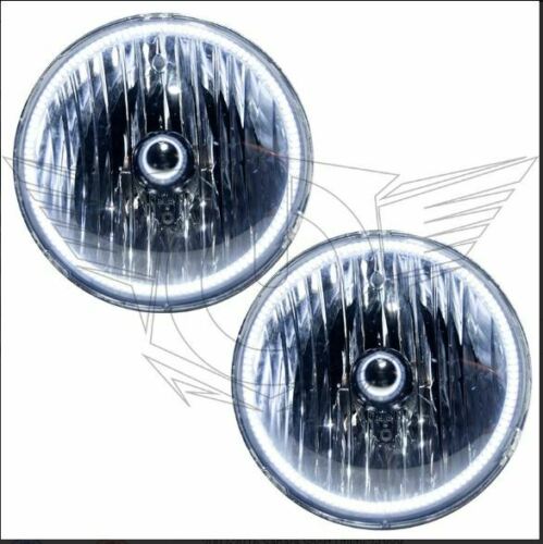 Used 2007-2016 Jeep Wrangler JK Headlights with White LED Halos - Clearance