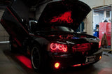 Black charger with red LED lighting