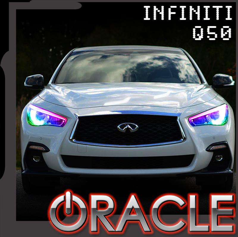 2014-2021 Infiniti Q50 ORACLE ColorSHIFT RGB+W Headlight DRL Upgrade