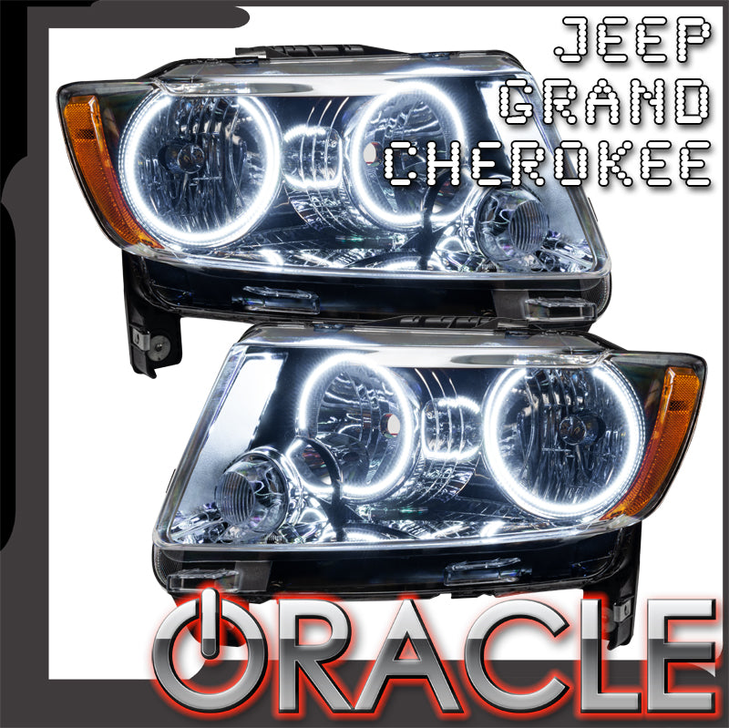 2011-2013 Jeep Grand Cherokee Pre-Assembled Halo Headlights - Non