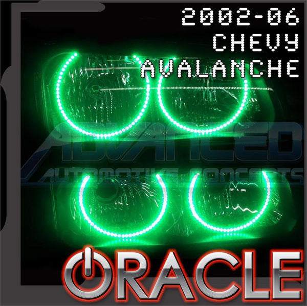 2002-2006 Chevy Avalanche LED Headlight Halo Kit