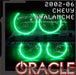 2002-2006 Chevy Avalanche LED Headlight Halo Kit