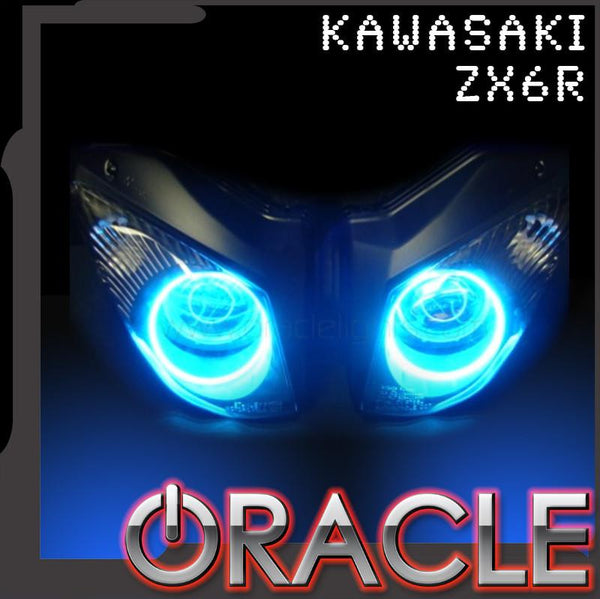 2007-2009 Kawasaki ZX-6R LED Headlight Halo Kit