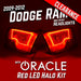 2009-2012 Dodge Ram Non-Sport Headlights - ORACLE Red LED Halo Kit Pre-Installed