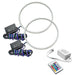 Universal 7" Round Exterior Surface Mount LED Halo Kit with Simple Controller.