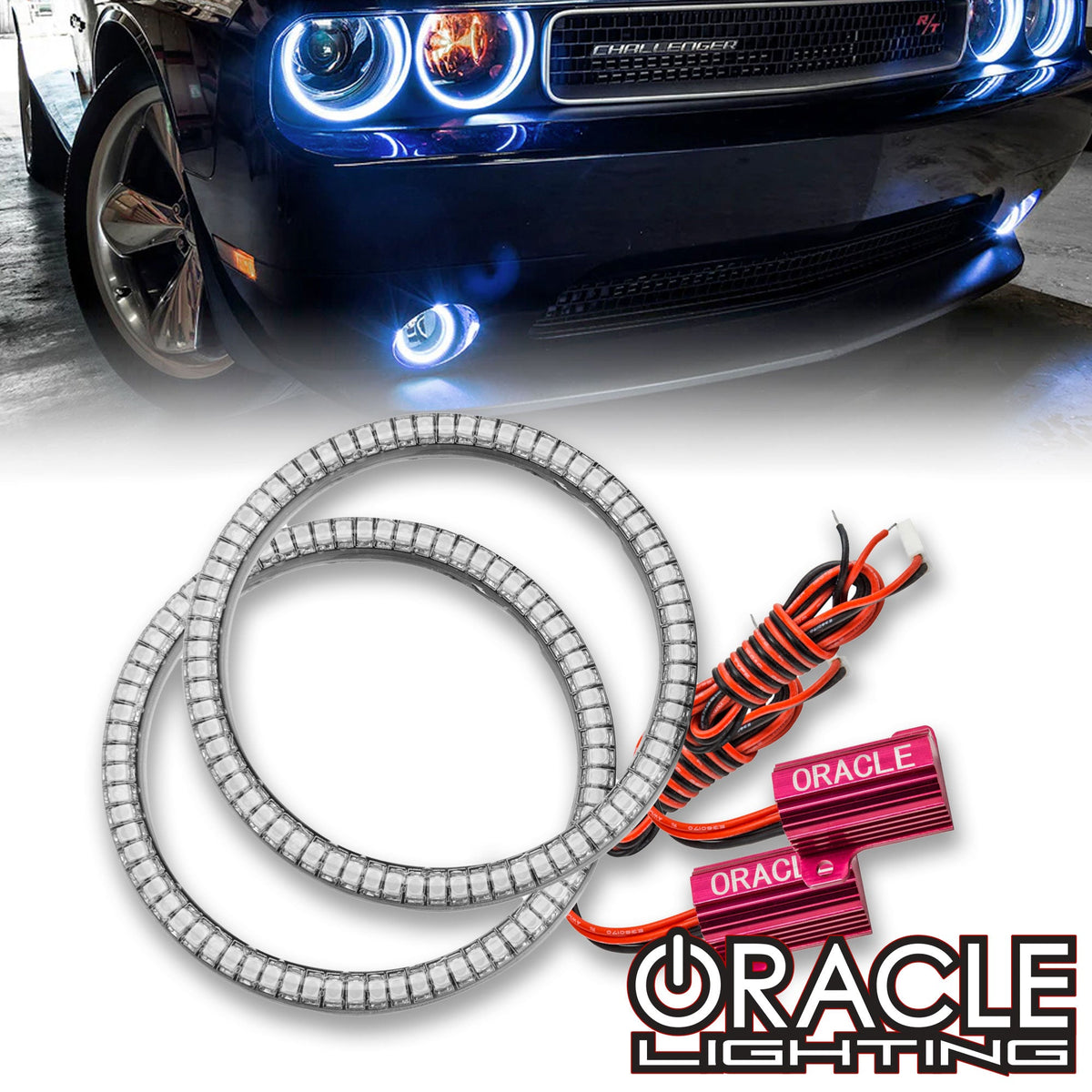 SHENKENUO 8000K Blue LED Headlight & Fog Light Kit For Dodge Challenger 2015-2020
