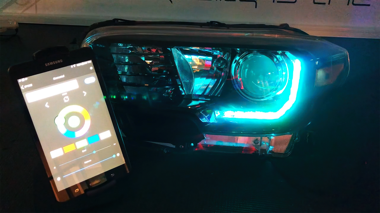 2016-2023 Toyota Tacoma Dynamic ColorSHIFT RGB+A Headlight DRL Kit