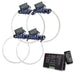 2008-2010 Jeep Grand Cherokee LED Headlight Halo Kit with 2.0 Controller.