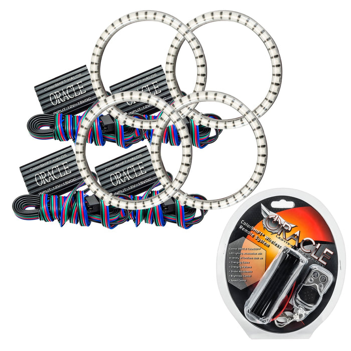 2003-2018 Ariel Atom LED Dual Surface Mount Headlight Halo Kit - ColorSHIFT Halos with RF Controller.