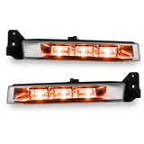 Dodge Charger fog lights with amber LEDs.