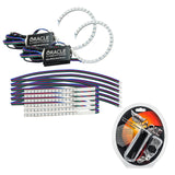 2018-2022 Ford Mustang ColorSHIFT DRL Upgrade w/Halo Kit with RF Controller.