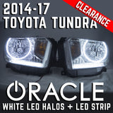 2014-17 Toyota Tundra Headlights - ORACLE White LED Halos + LED Strip Pre-Installed