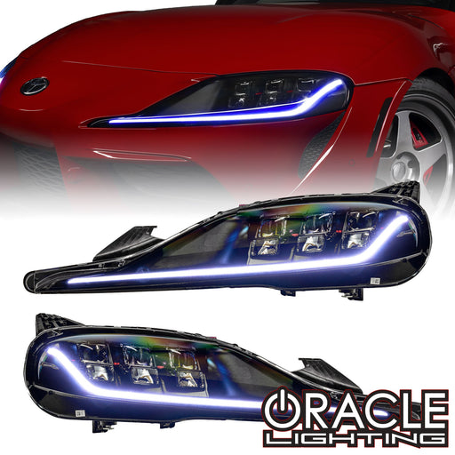 2020-2024 Toyota Supra GR ColorSHIFT RGB+A Headlight DRL Upgrade Kit