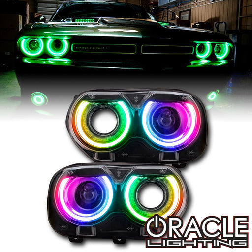 2015-2023 Dodge Challenger ColorSHIFT RGB+W Headlight DRL Upgrade Kit