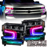 2019-2022 Chevrolet Silverado 1500 ColorSHIFT RGB+W Headlight DRL Upgrade Kit